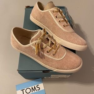 TOMS Carmel Oxford Tan Corduroy - Women Size 8